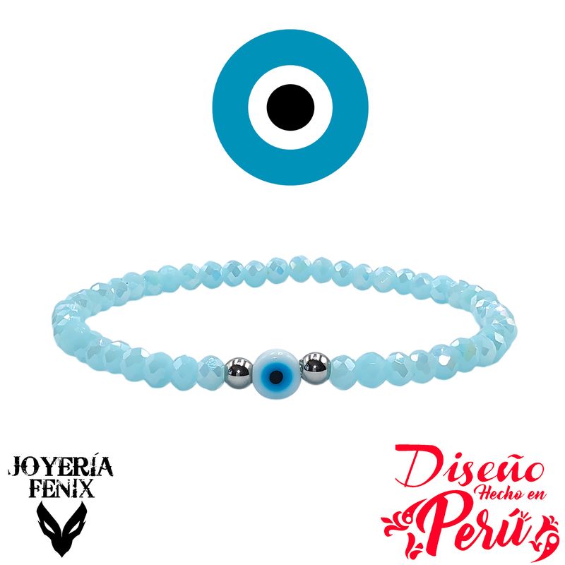 JOYERIA FENIX - Pulsera Ojo Turco Elástico - Joyería Fénix