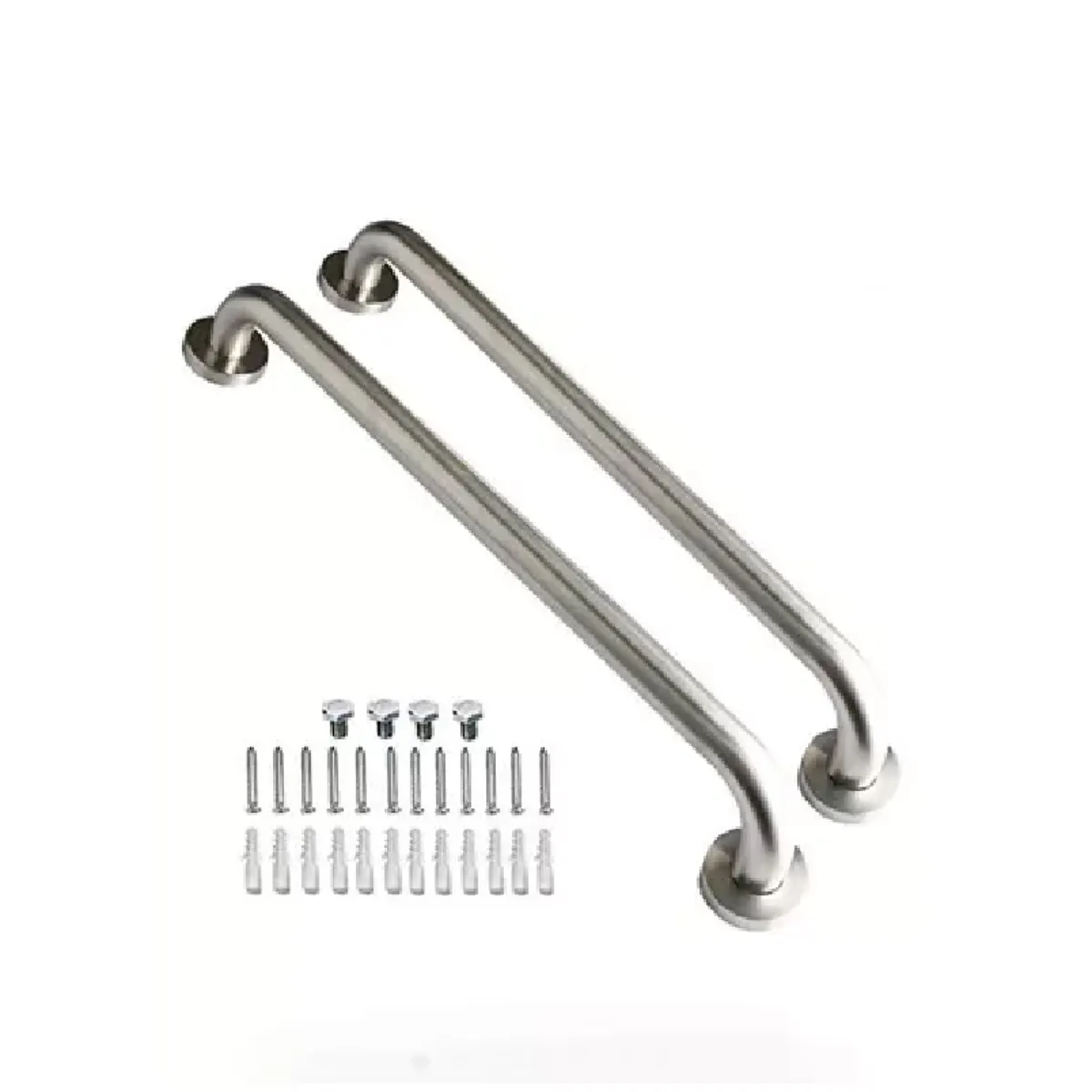 NATIONAL - Pack x 2 Barras De Apoyo/seguridad acero inox De 60cm