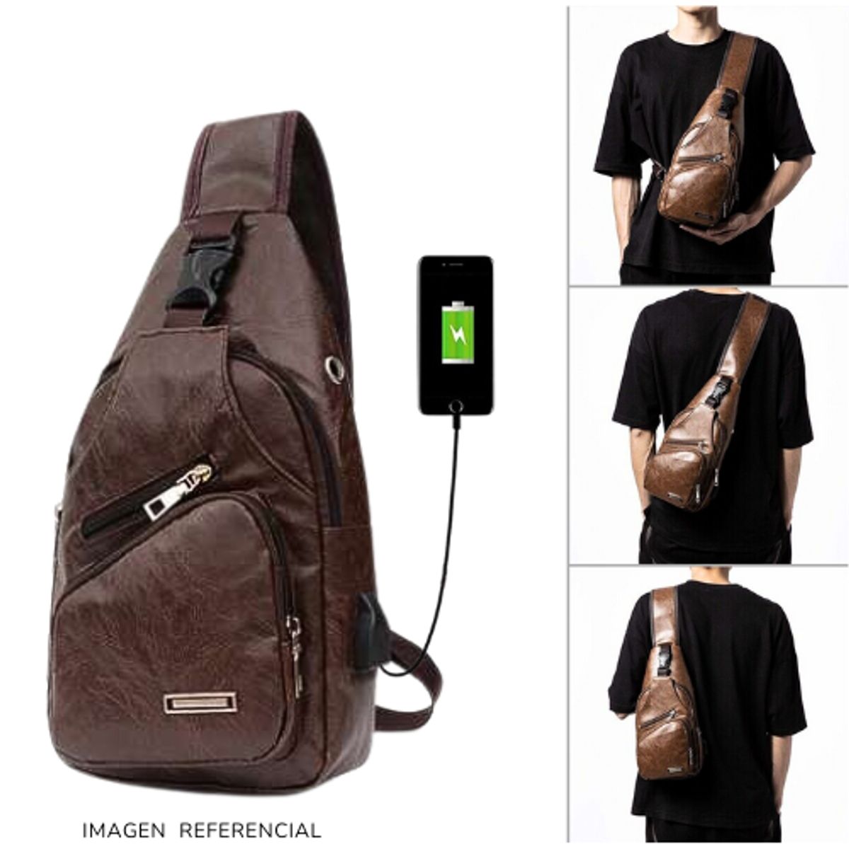 INSPIRA MARKET - Riñonera Morral Antirrobo Multifuncional