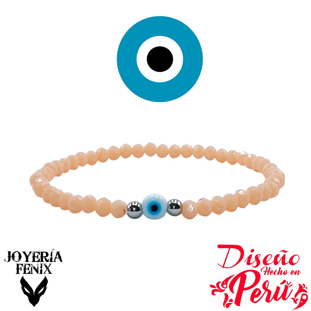 JOYERIA FENIX - Pulsera Ojo Turco Elástico - Joyería Fénix