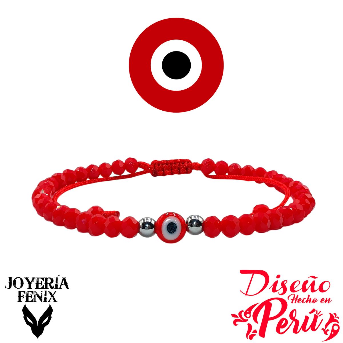 JOYERIA FENIX - Pulsera Ojo Turco Ajustable - Joyería Fénix