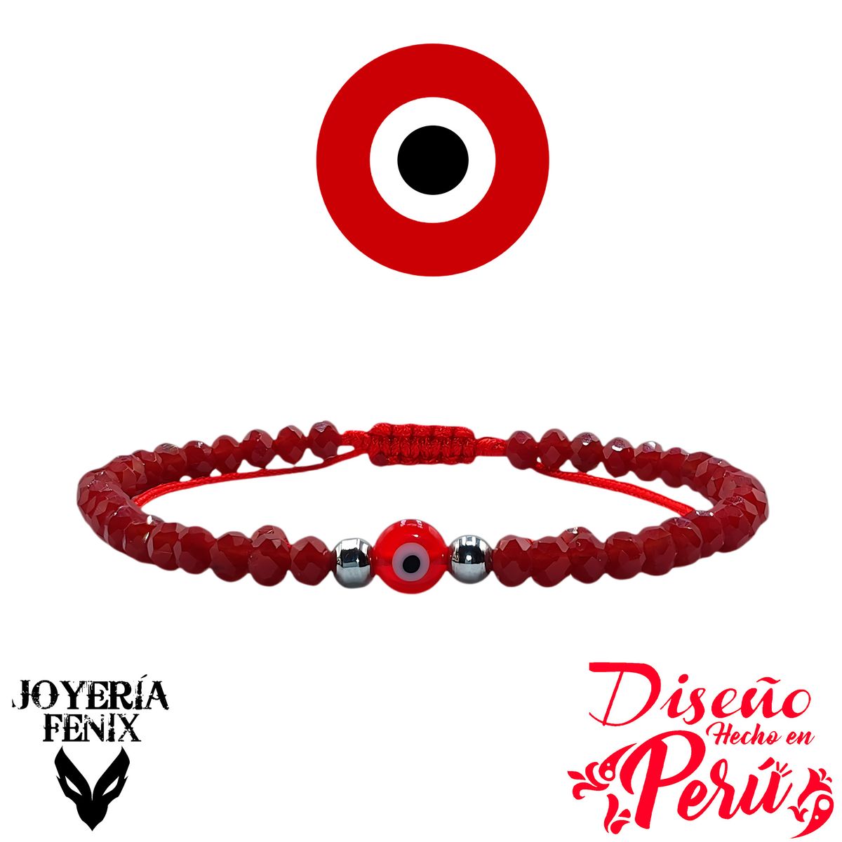JOYERIA FENIX - Pulsera Ojo Turco Ajustable - Joyería Fénix