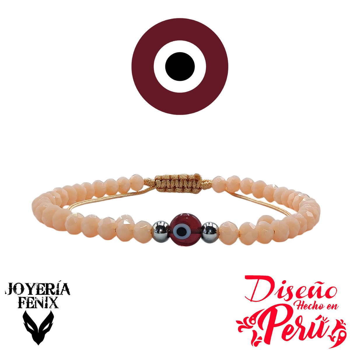 JOYERIA FENIX - Pulsera Ojo Turco Ajustable - Joyería Fénix
