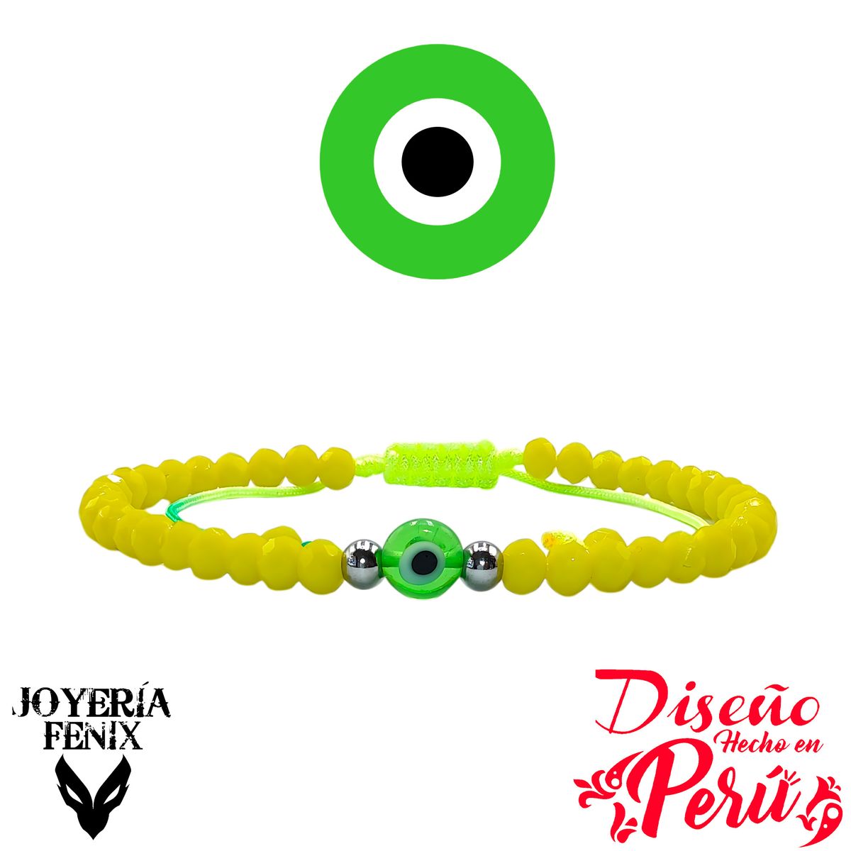JOYERIA FENIX - Pulsera Ojo Turco Ajustable - Joyería Fénix