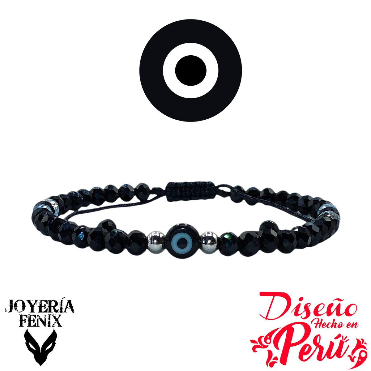 JOYERIA FENIX - Pulsera Ojo Turco Ajustable - Joyería Fénix
