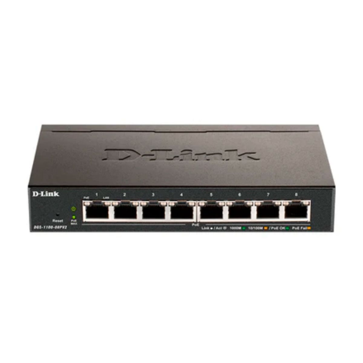D LINK - SWITCH ADMINISTRABLE D-LINK 8P 1000MBPS POE 64W PN DGS-1100-08PV2