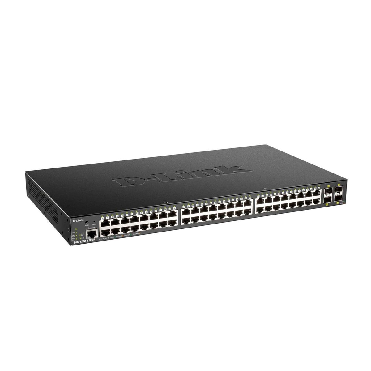 D LINK - SWITCH D-LINK 48 PORTS 10MBPS POE 10G SFP PN DGS-1250-52XMP