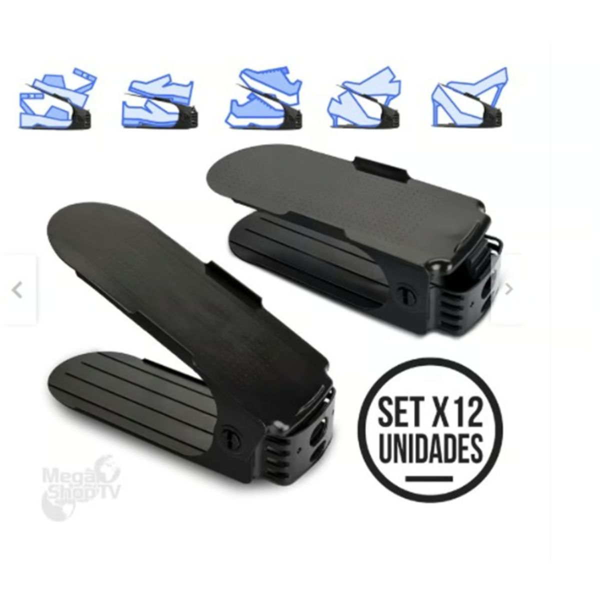 GENERICO - Set X12 Porta zapatos moderno organizador de zapatos