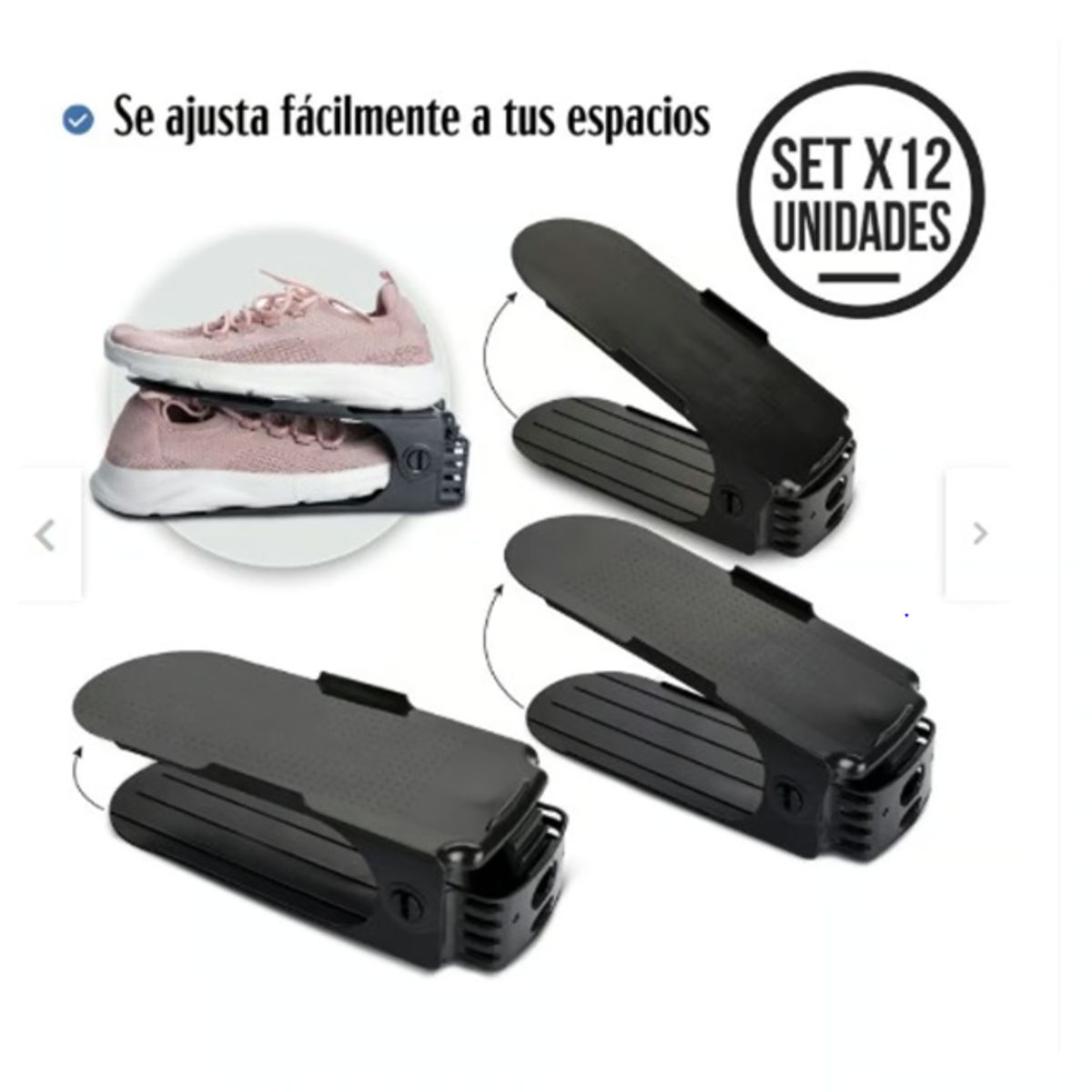 GENERICO - Set X12 Porta zapatos moderno organizador de zapatos