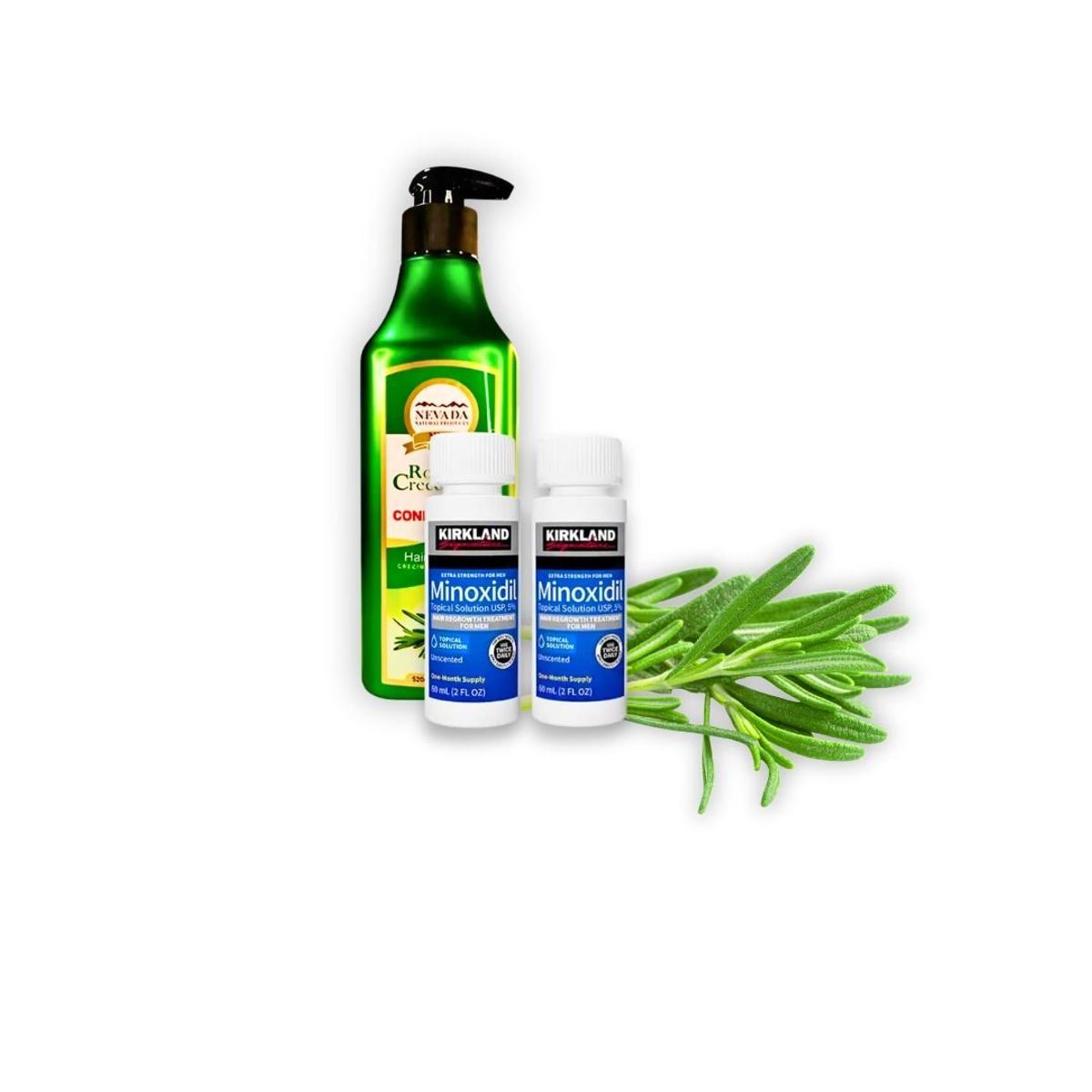 NEVADA NATURAL PRODUCTS - Pack Capilar Acondicionador Romero 520ml+Minoxidil X2