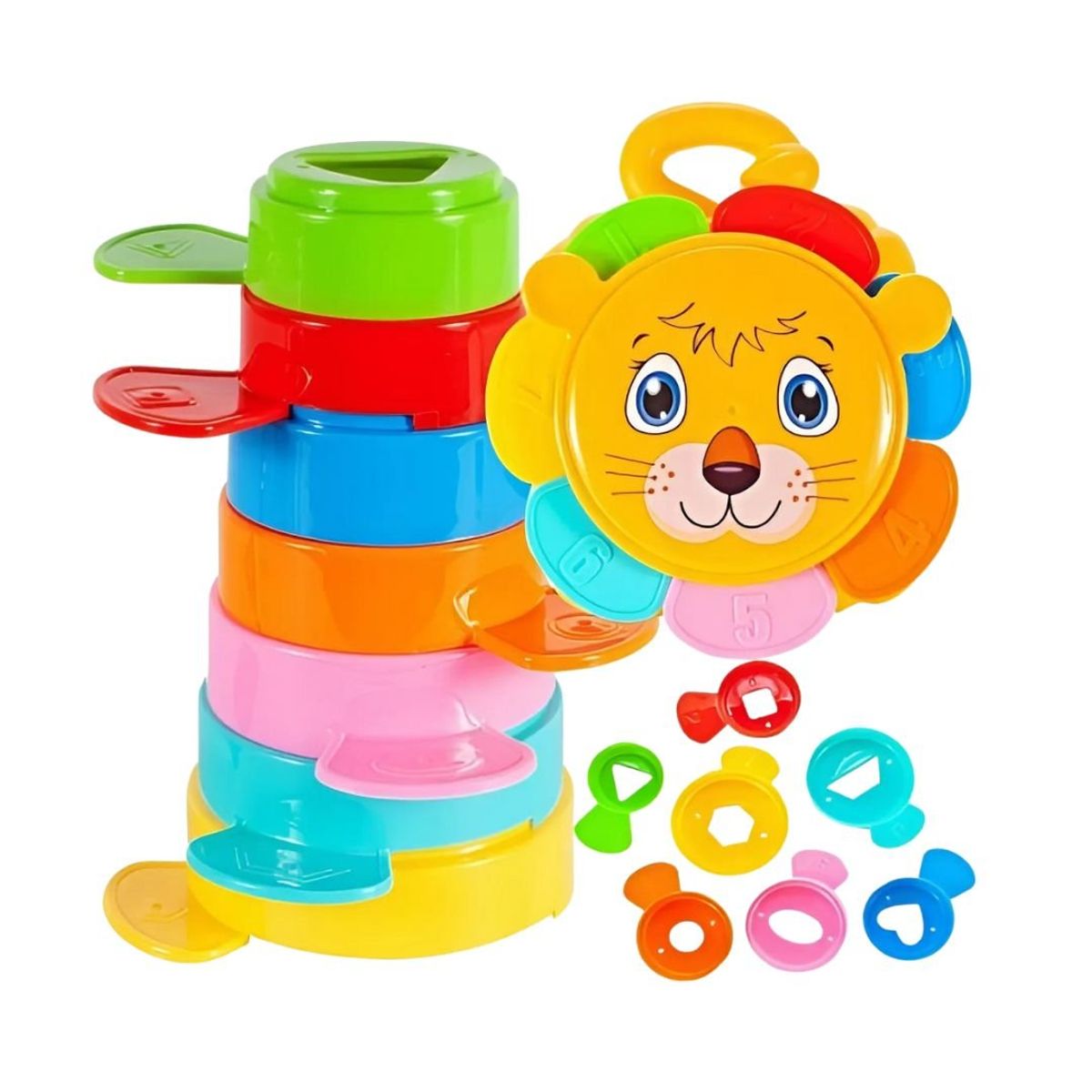 GENERICO - Torre Didáctica De Apilamiento Con Forma De León