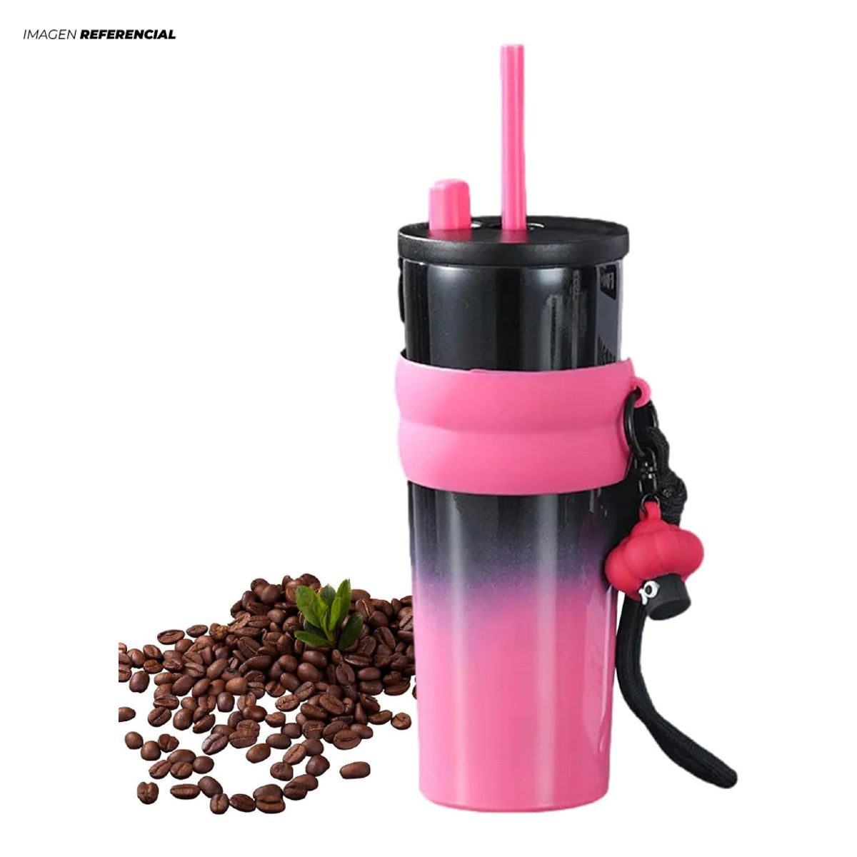 GENERICO - Termo Personal Estilo Vaso Aurora color Rosado