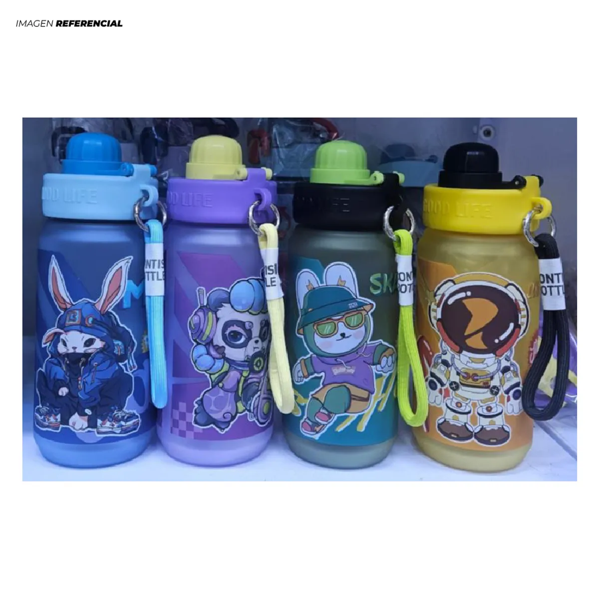 GENERICO - Botella Toma Todo para Niños con Diseño de 500 ml