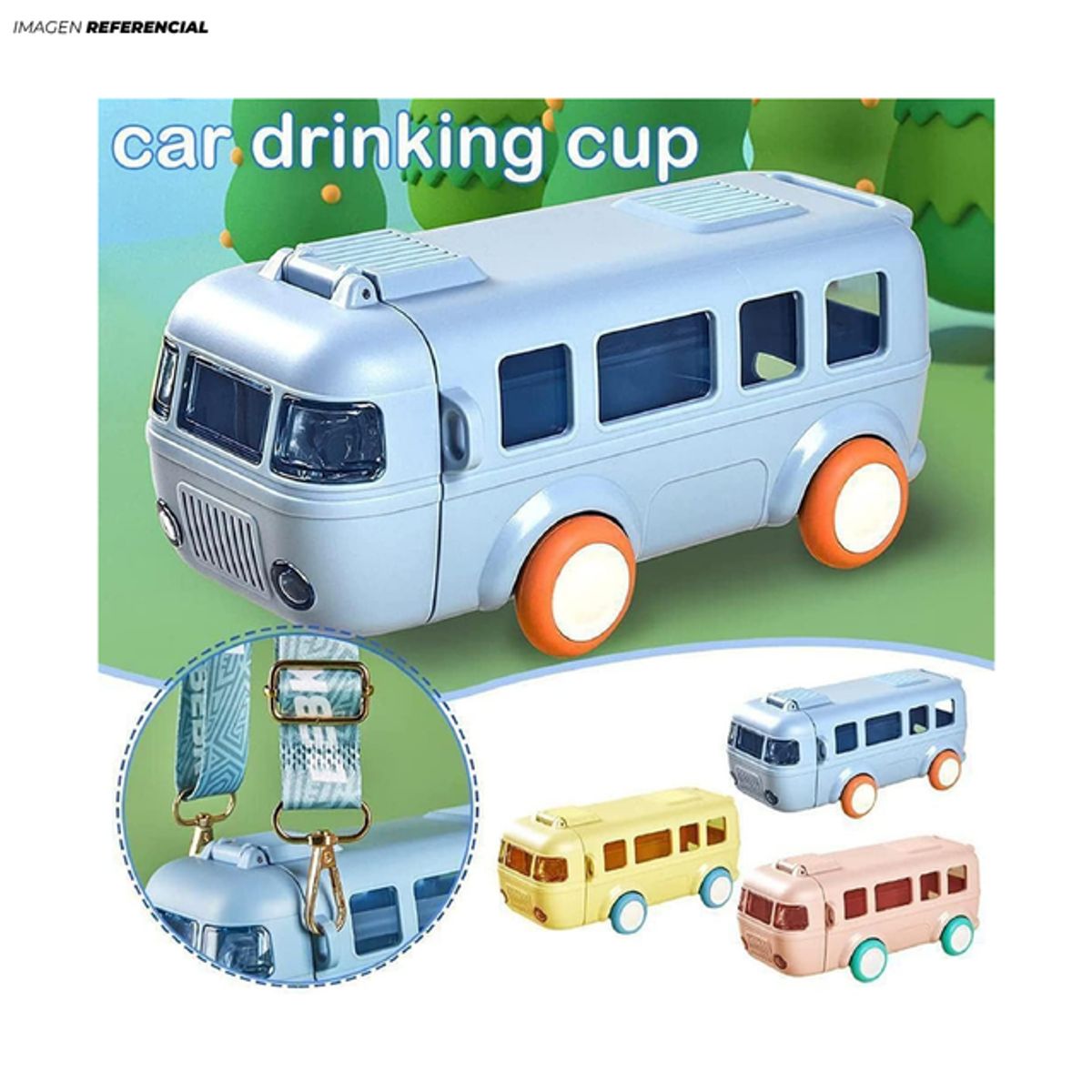 GENERICO - Toma Todo para Niños con Diseño de Carrito de 500 ml