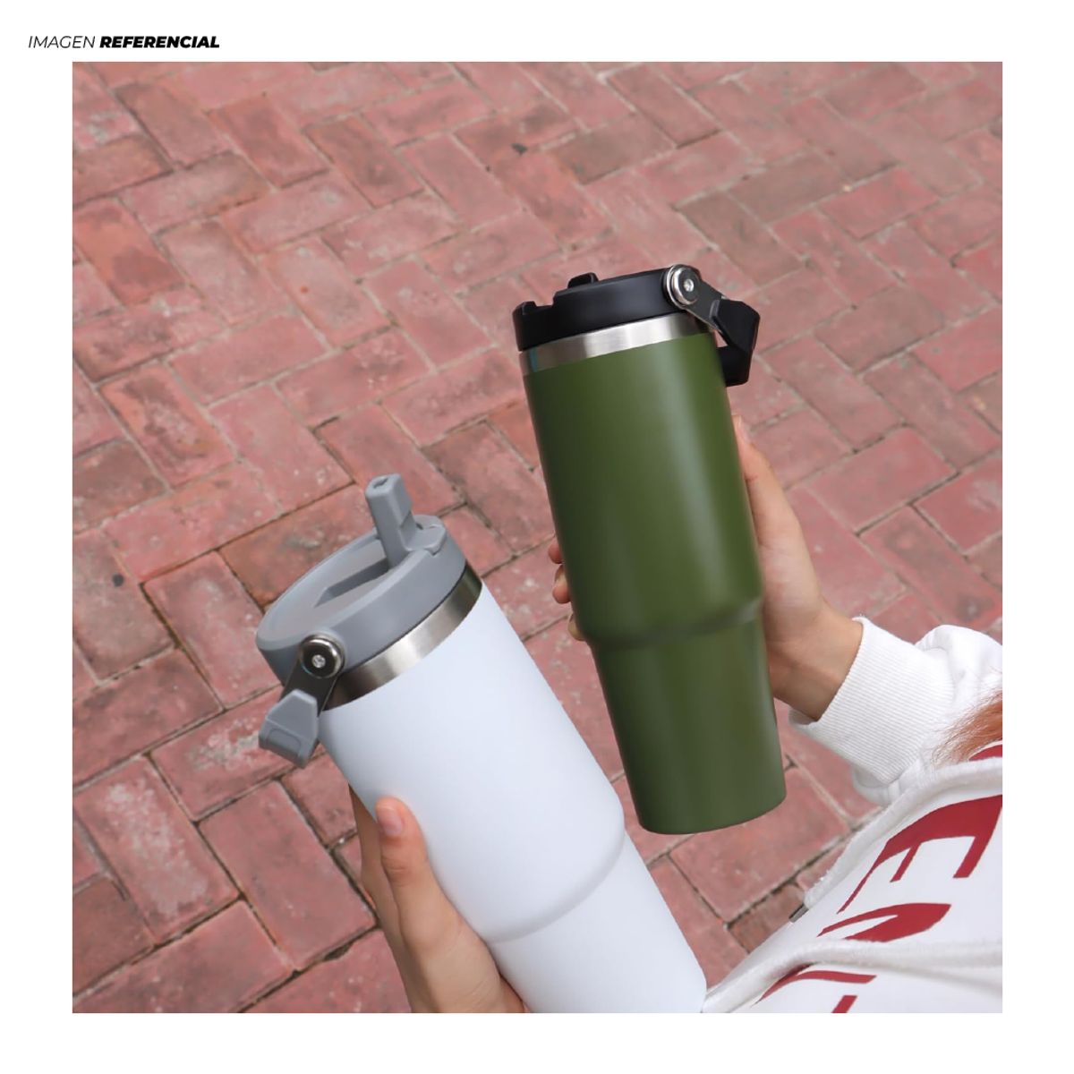 GENERICO - Termo Personal Estilo toma todo con Pico Morado