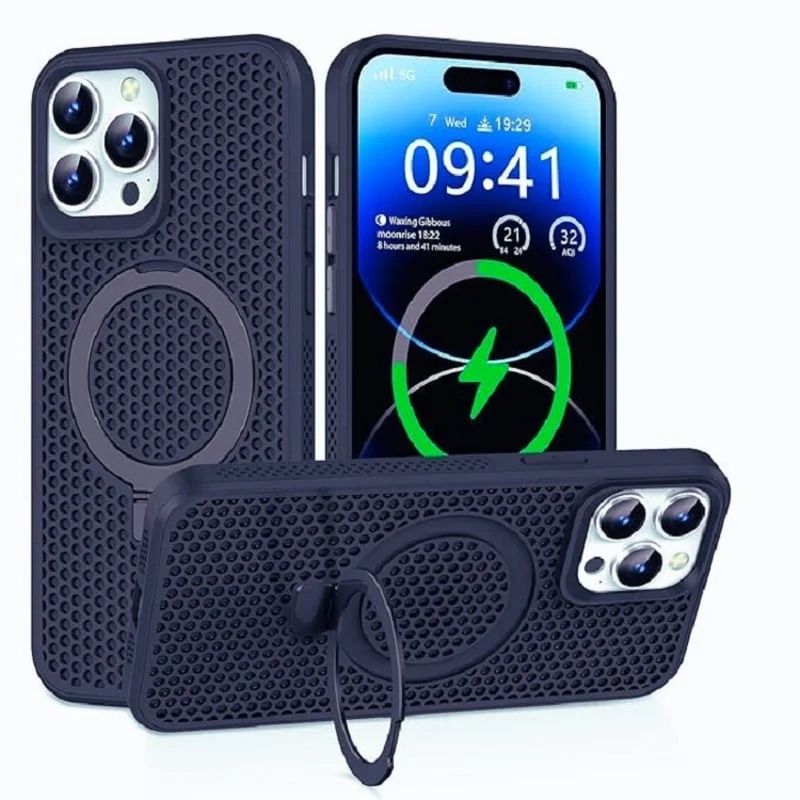GENERICO - FUNDA CASE MOKET MAGSAFE PARA IPHONE 14 PRO MAX AZUL