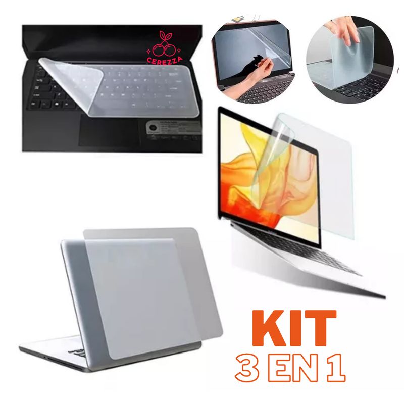 GENERICO - KIT PROTECTOR PARA LAPTOP 15.6  PULGADAS 3EN1