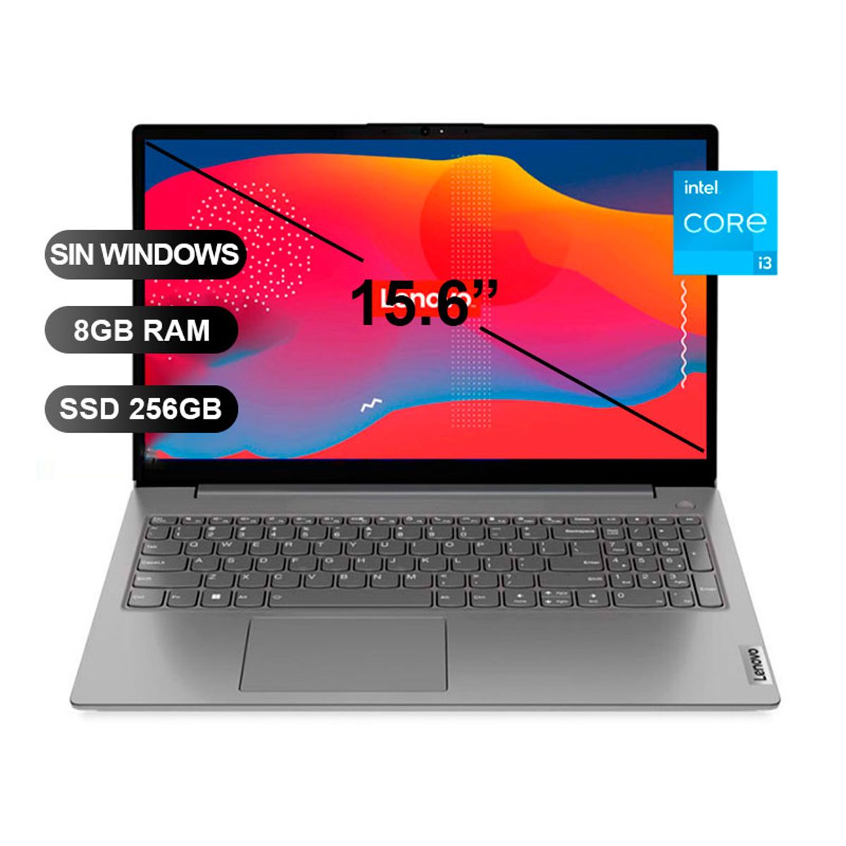 LENOVO - LAPTOP LENOVO V15 G3 IAP I3-1215U 8GB SSD256GB FREE 156 82TT00CVLM