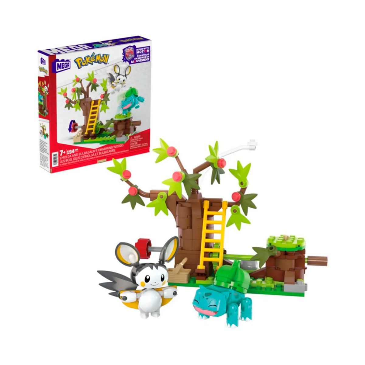 POKEMON - Mega Pokemon Emolga y Bulbasaur Set 194 Piezas