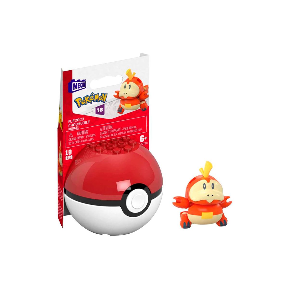 POKEMON - Pokemon Mega Fuecoco 19 Piezas