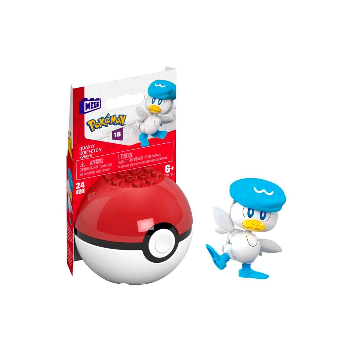 POKEMON - Pokemon Mega Quaxly 24 Piezas