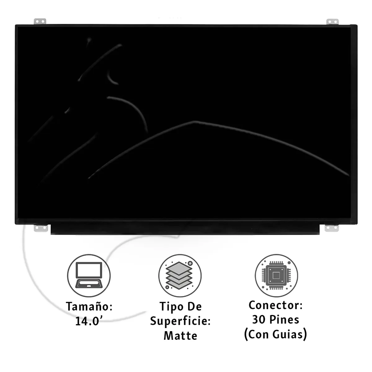 BIORIZON BIOTECH - Pantalla Laptop Slim 14.0 30 Pines Para Lenovo Hp Asus Acer