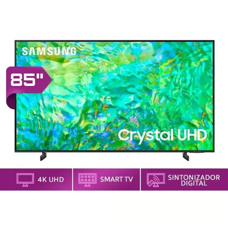 SAMSUNG - Televisor Samsung LED Smart TV 85 Crystal UHD 4K- UN85CU8000GXPE