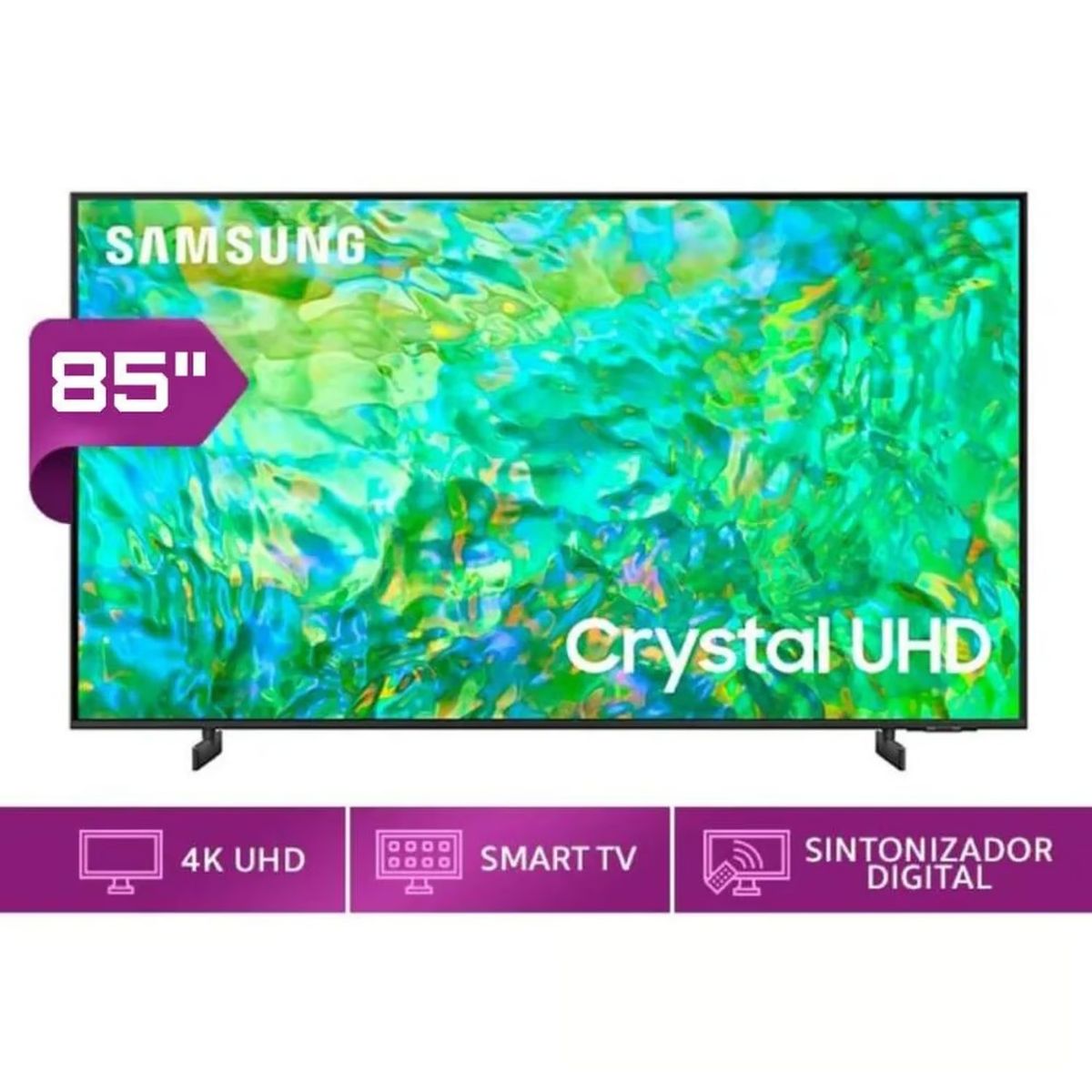 SAMSUNG - Televisor Samsung LED Smart TV 85 Crystal UHD 4K- UN85CU8000GXPE