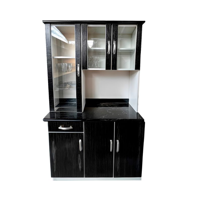 BARAKA HOME - Repostero de Cocina Honiara - Negro