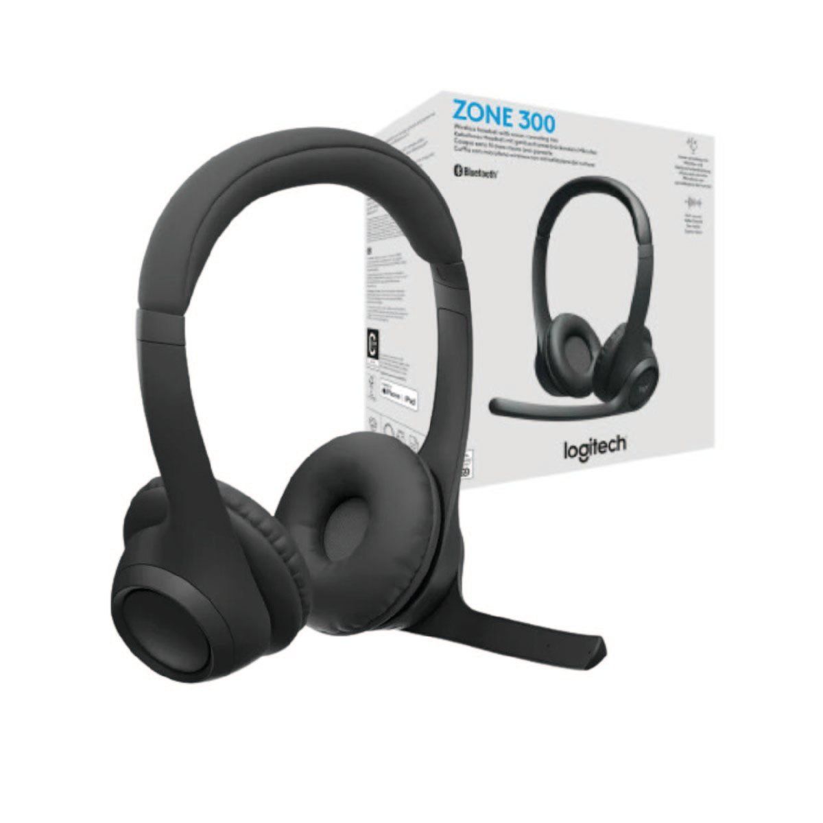 LOGITECH - Audifono Logitech Zone 300 Negro BT