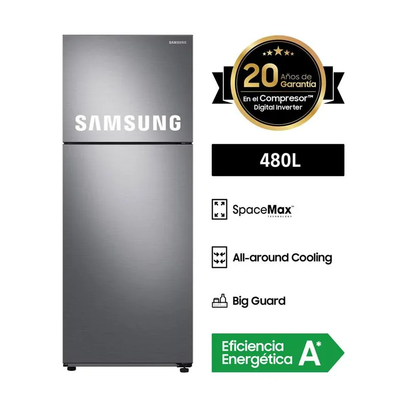 SAMSUNG - REFRIGERADORA SAMSUNG TOP FREEZER NO FROST RT48A6004S9/PE 480 L