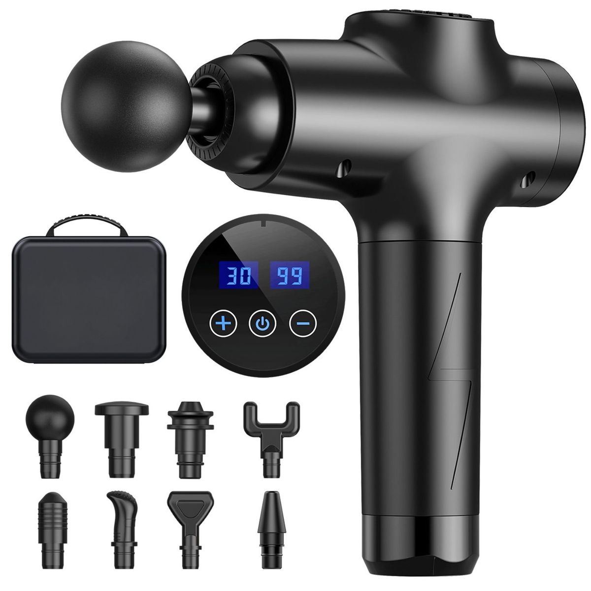 VICTORIA - Pistola de masaje de 30 niveles, masajeador muscular profundo para relajación corporal y cuello