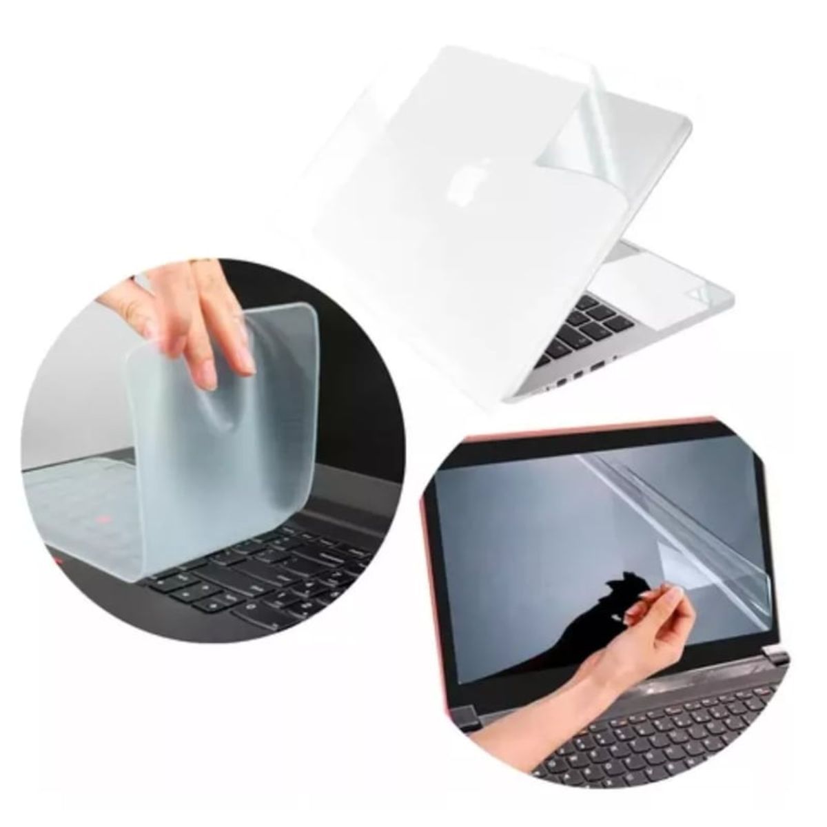 GENERICO - Kit Protector para Laptop 3 en 1 Teclado + Pantalla + Skin 15.6"