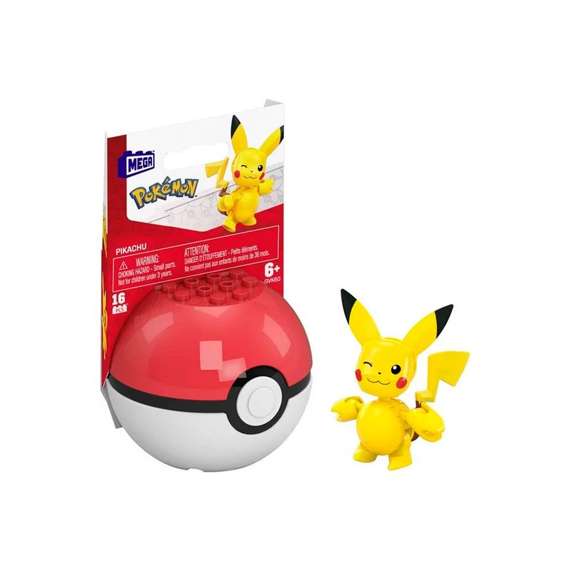 POKEMON - Pokemon Mega Pikachu Ball 16 piezas Modelo B