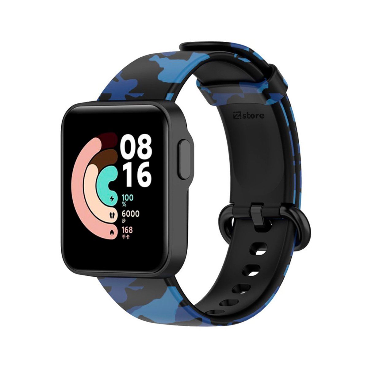 GENERICO - Correa Compatible Con Xiaomi Mi Watch Lite Camuflado Azul