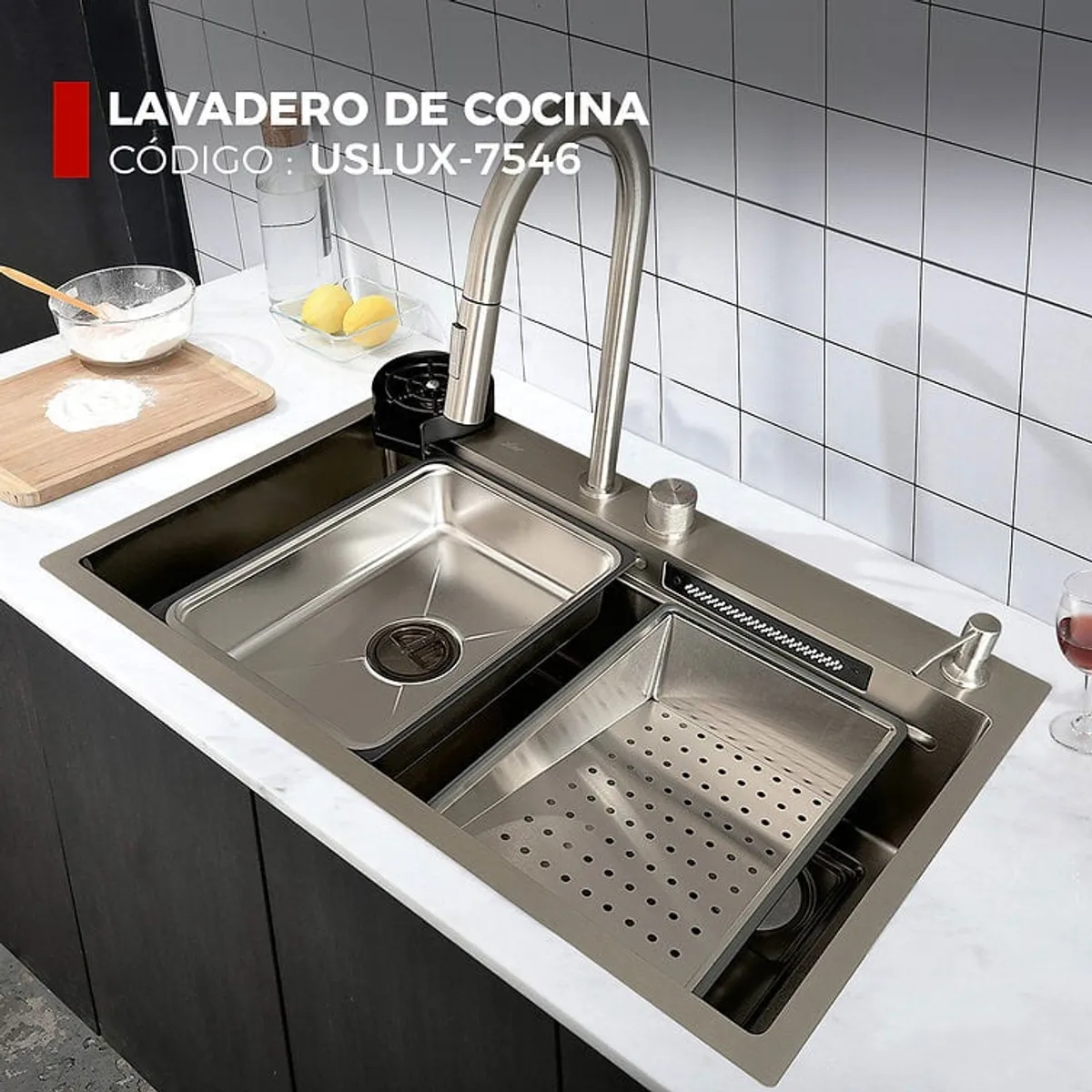 XM - LAVADERO DE COCINA PLOMO USLUX-7546