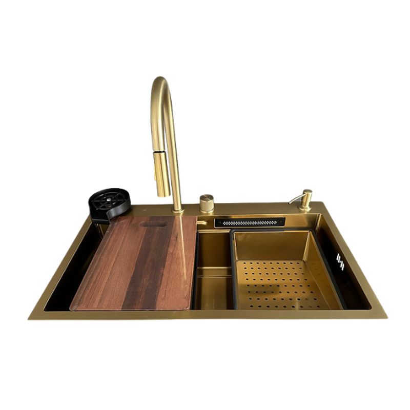 XM - LAVADERO DE COCINA DORADO USLUX07-7546