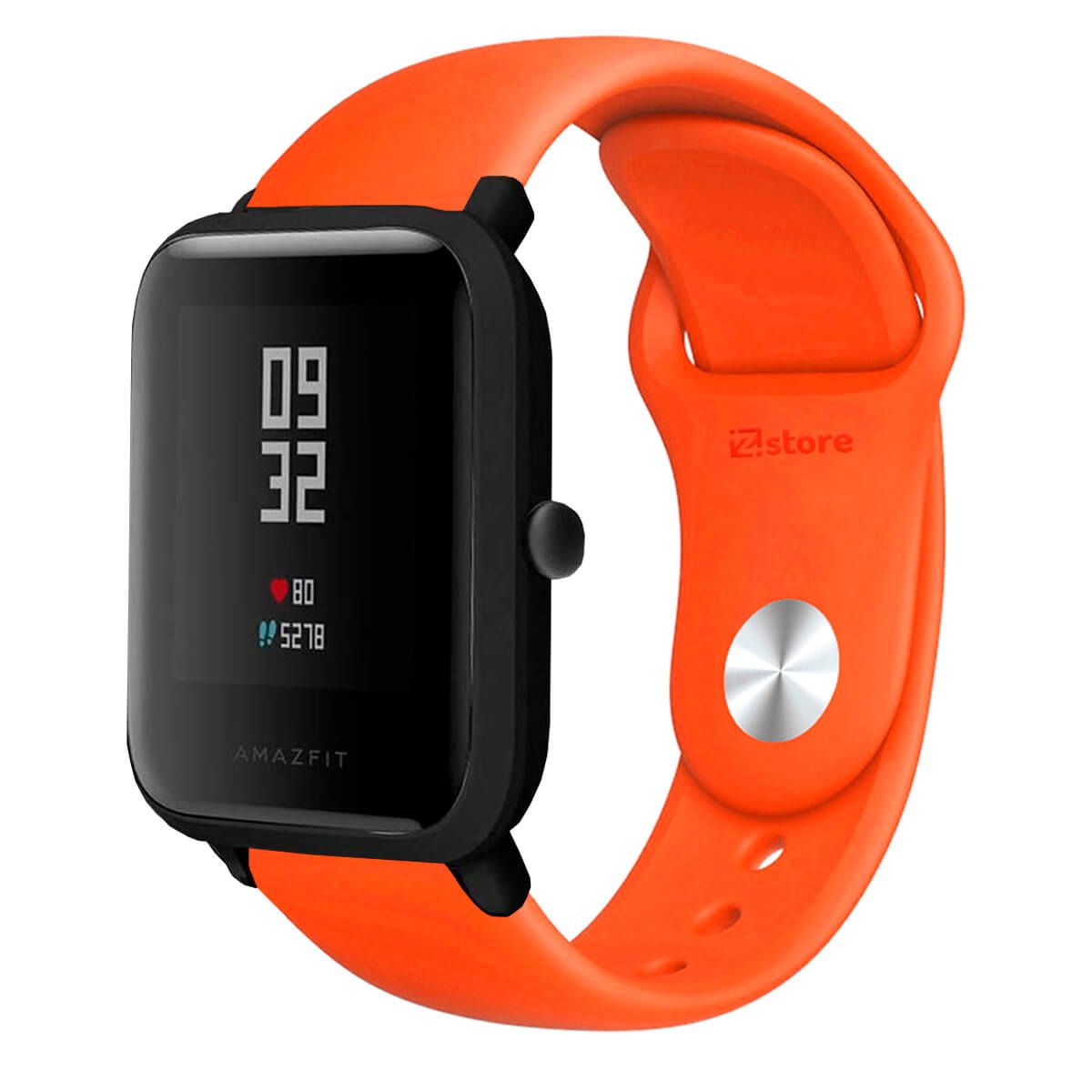GENERICO - Correa Compatible Con Amazfit Bip Naranja Broche 20mm