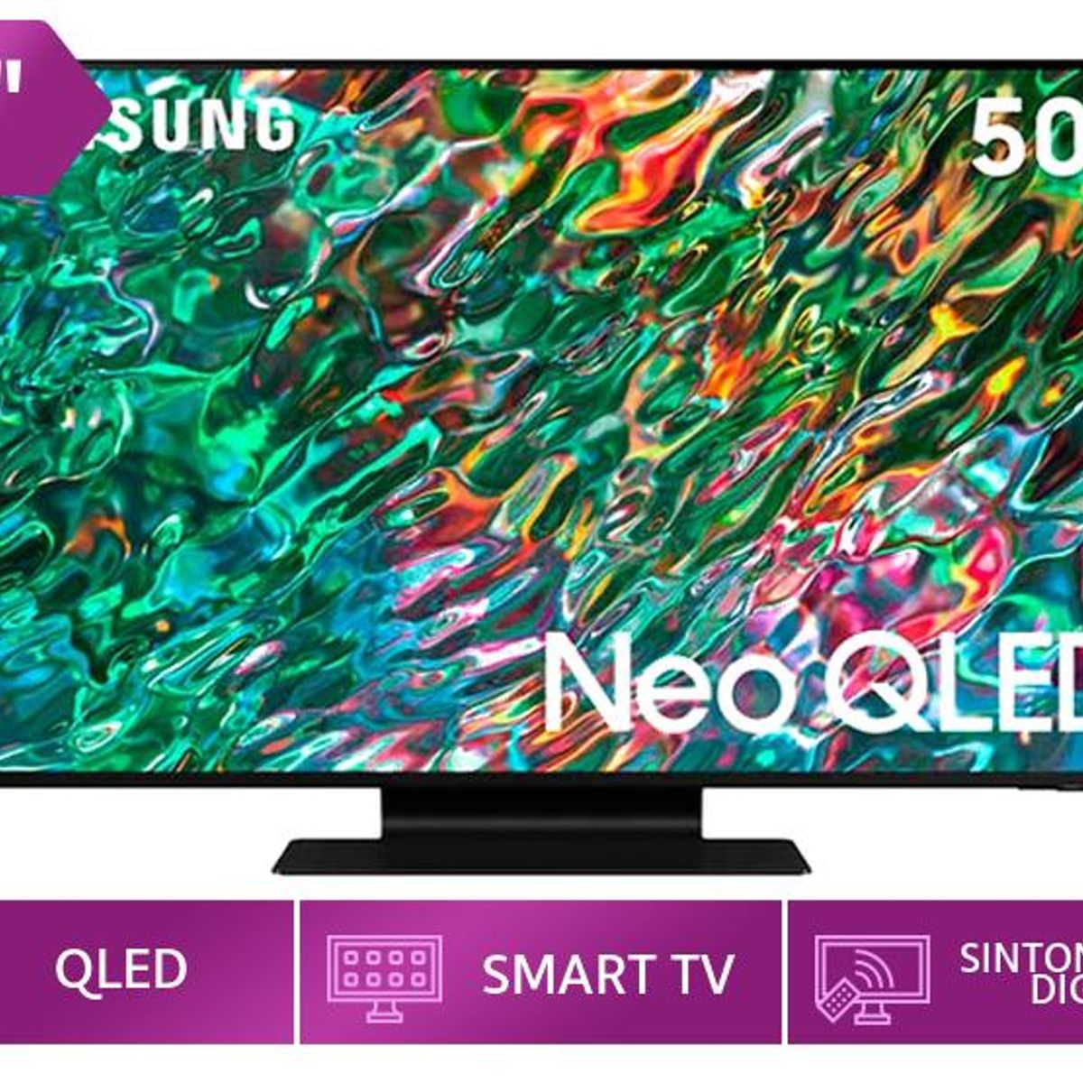 SAMSUNG - TELEVISOR SMART TV SAMSUNG QLED 50 MINI LED QN50QN90BAGXPE
