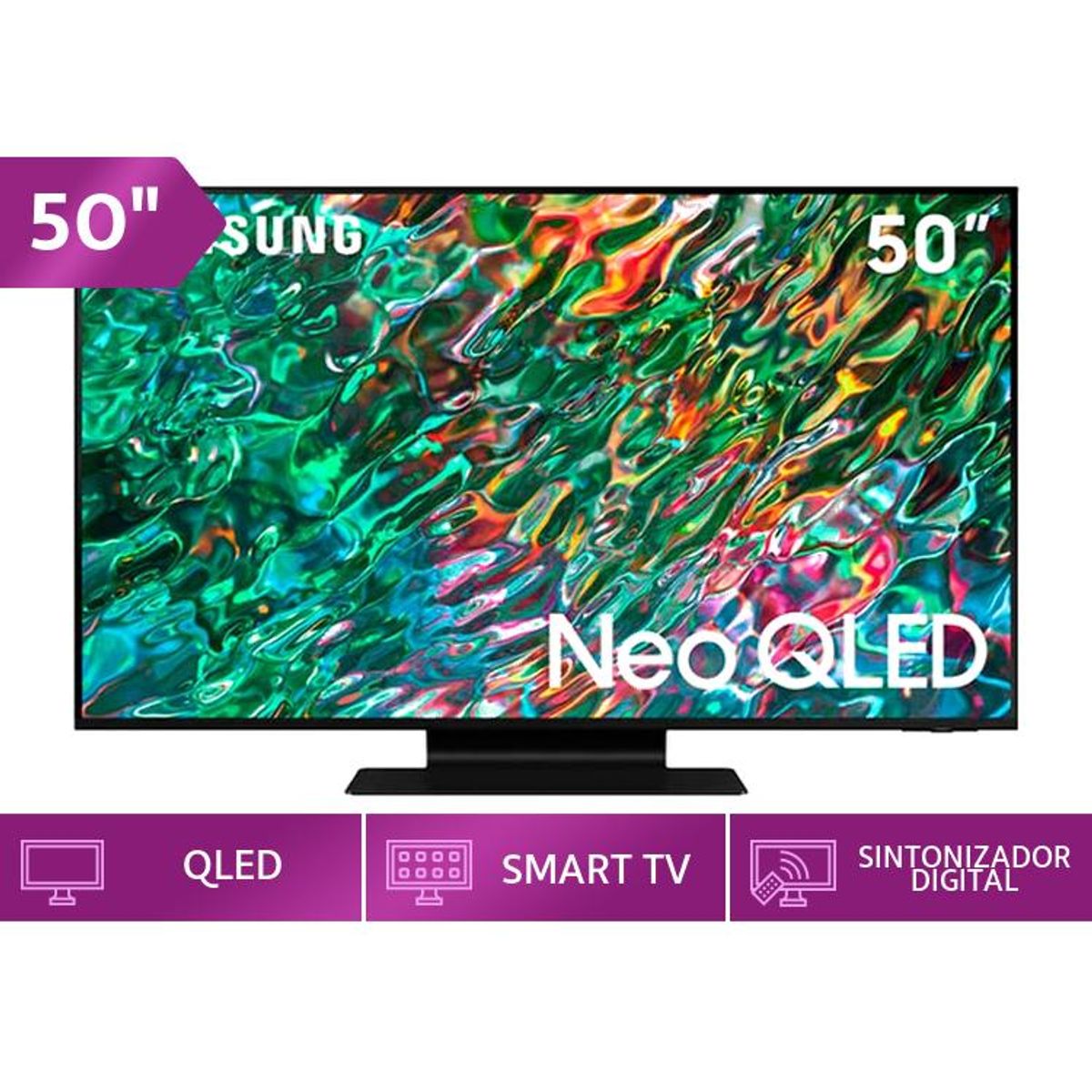 SAMSUNG - TELEVISOR SMART TV SAMSUNG QLED 50 MINI LED QN50QN90BAGXPE