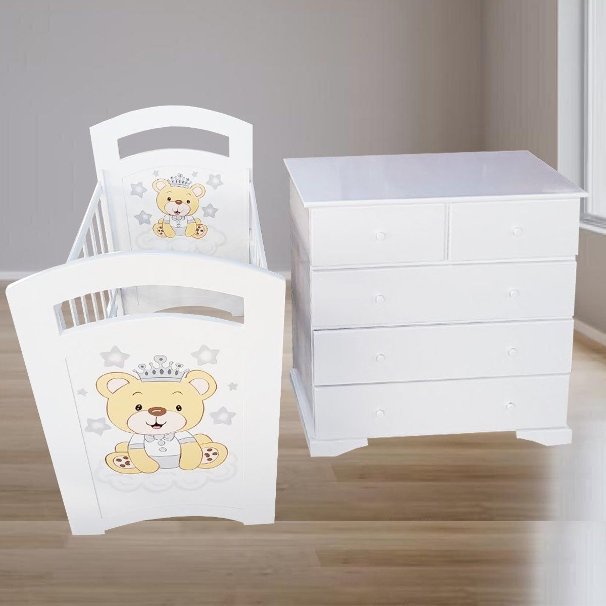 GENERICO - combo oferta cuna + comoda para bebe