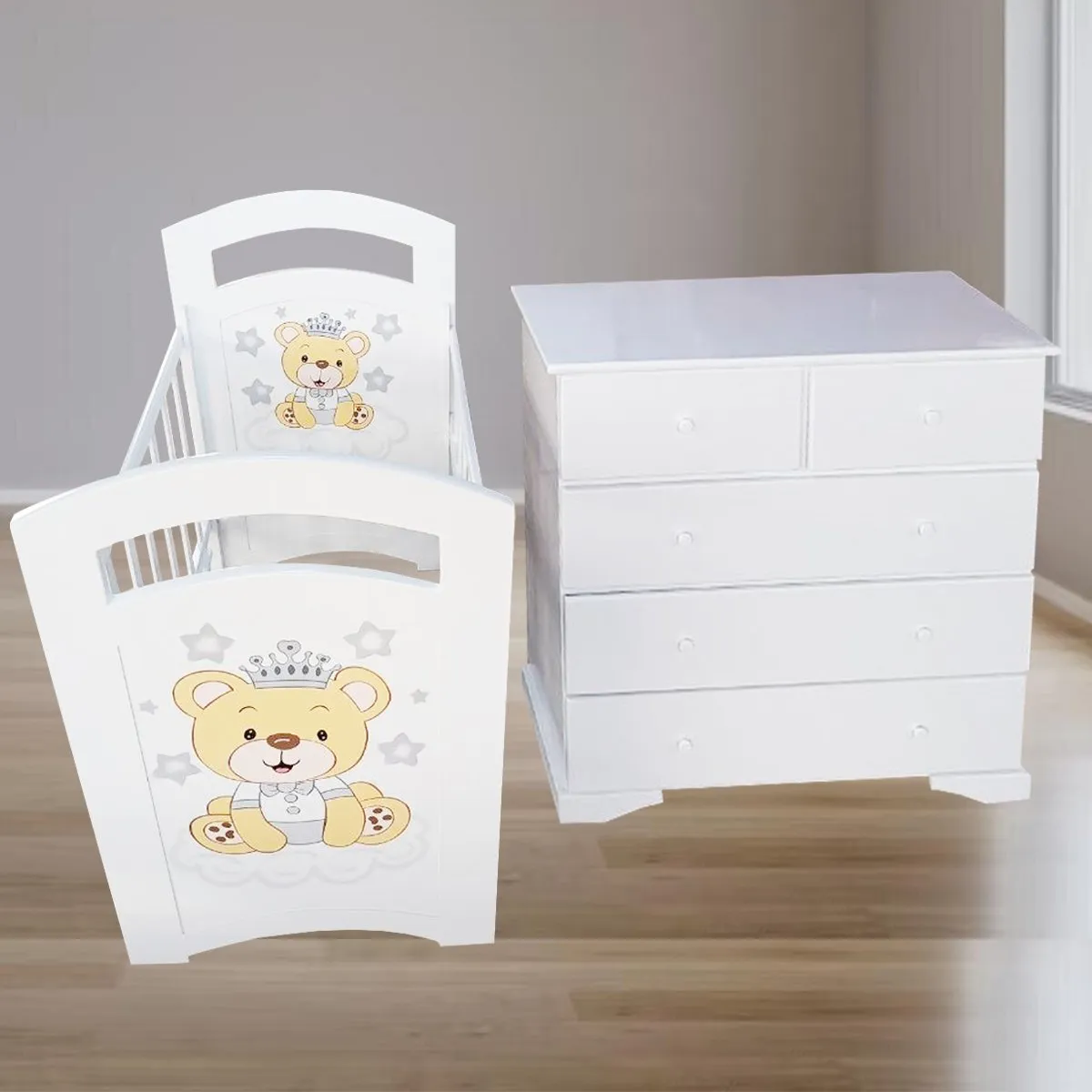 GENERICO - combo oferta cuna + comoda para bebe