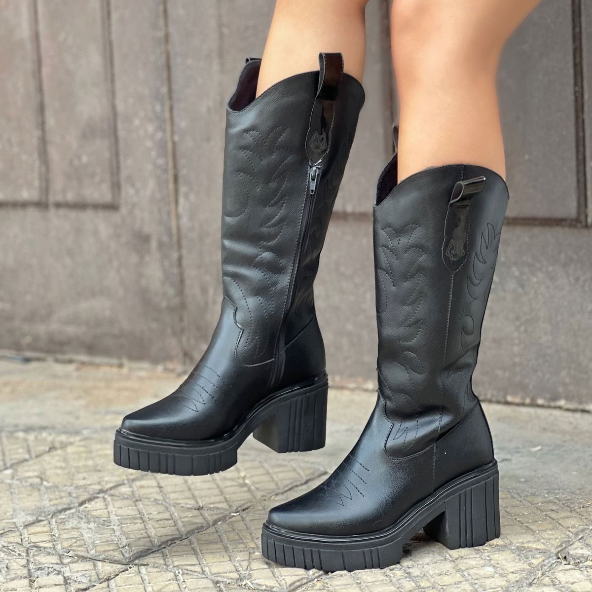 GENERICO - Bota-texana-Ana-negro