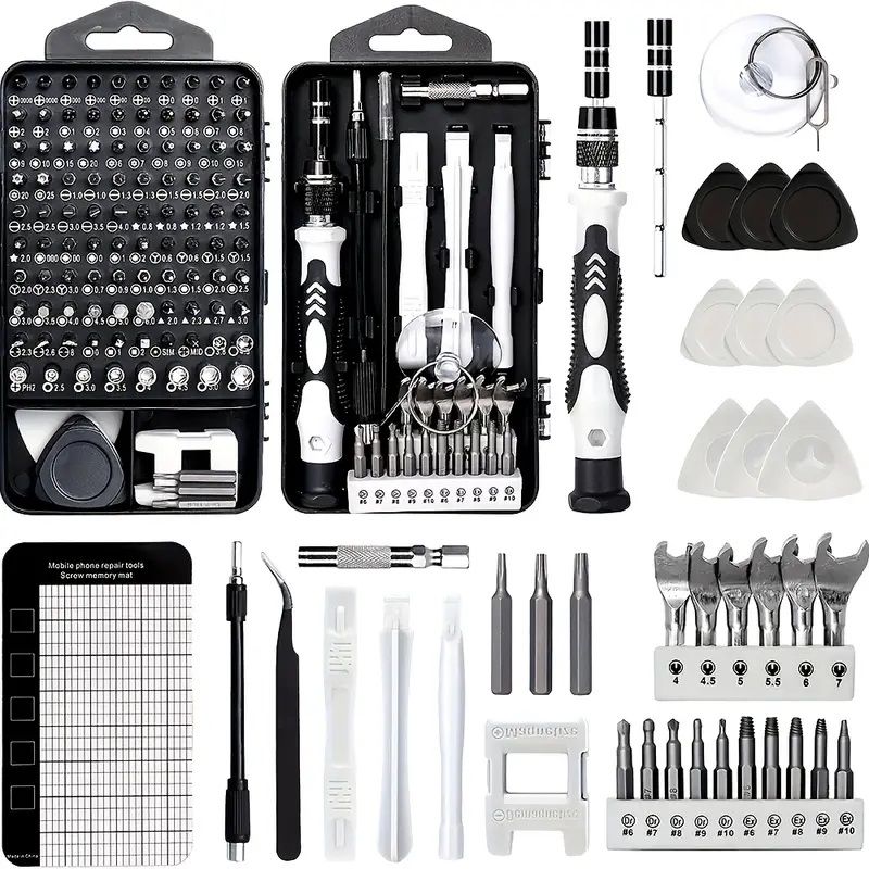 OEM - Kit de Destornilladores de Precisión 115 en 1 para Teléfonos Móviles