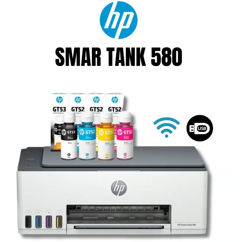 HP - IMPRESORA MULTIFUNCIONAL HP SMART TANK 580