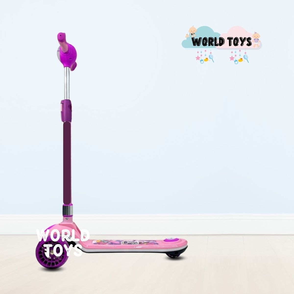 FIRST TOY - Scooter con Faro para Niños «S ELITE» Pink