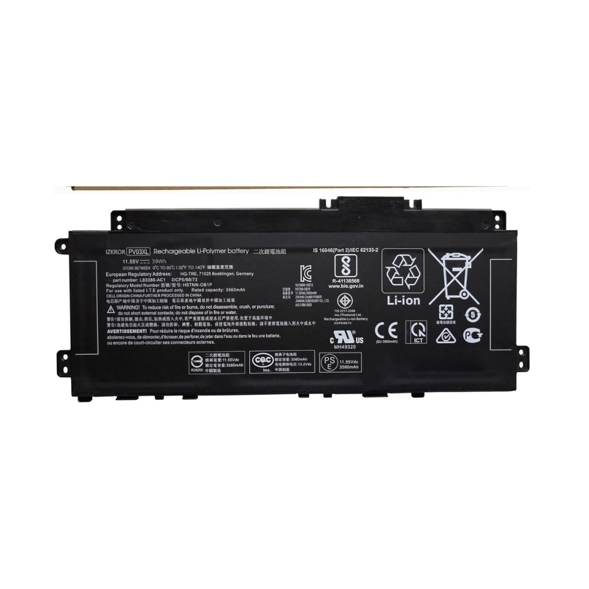 OEM - Batería para laptop Hp PV03XL, X360 13-BB, 13-BB0000,  14-DV, 14M-DW