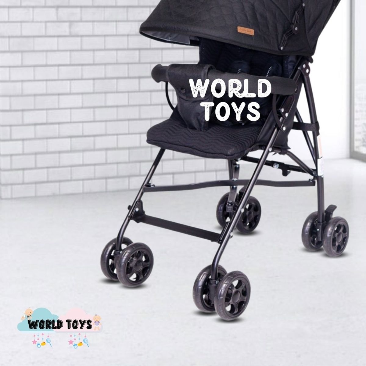 BABY - Coche Bastón de Lujo «AIMAR II» Black