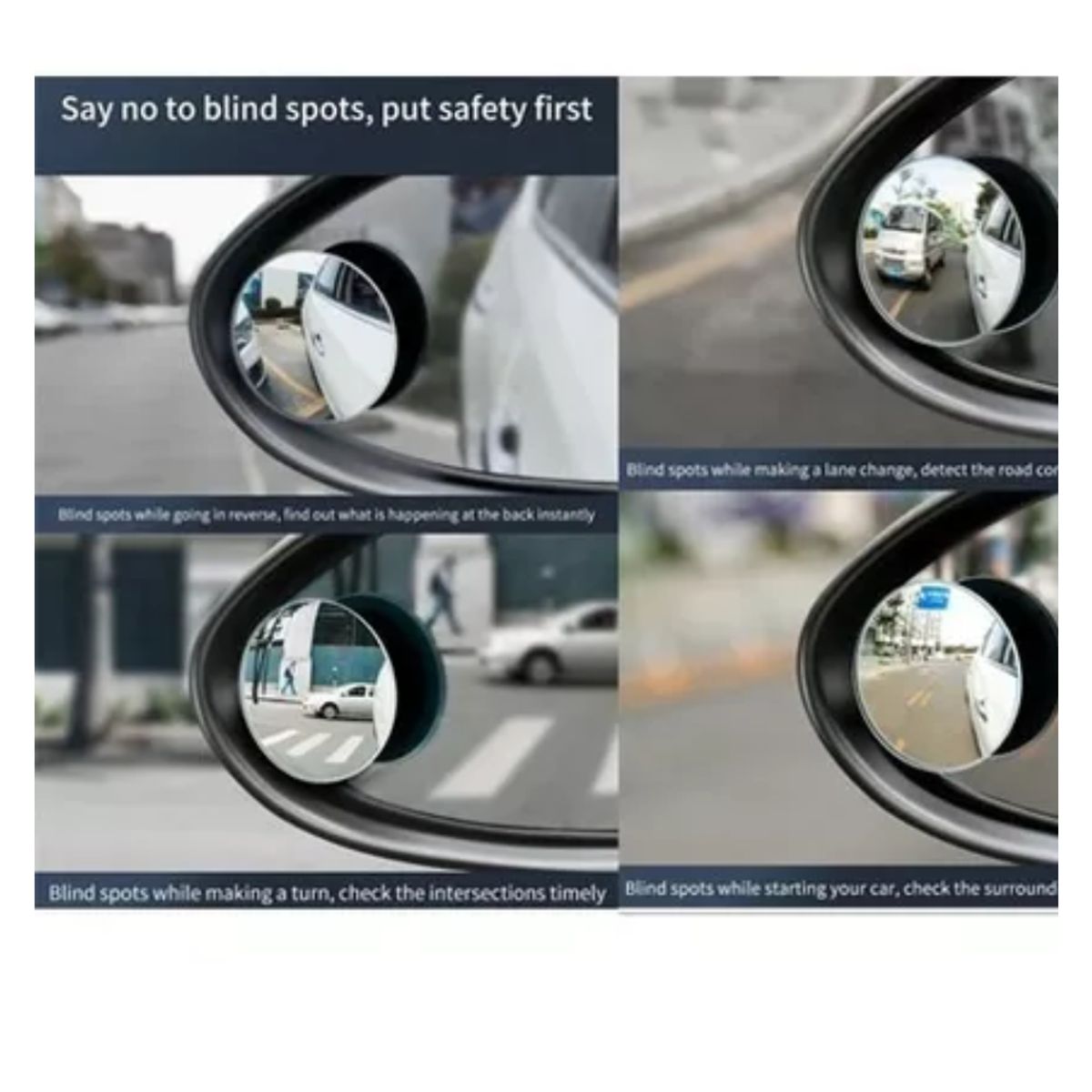 BASEUS - Espejo Baseus Carro Auto 360° Hd Gran Angular De Punto Ciego