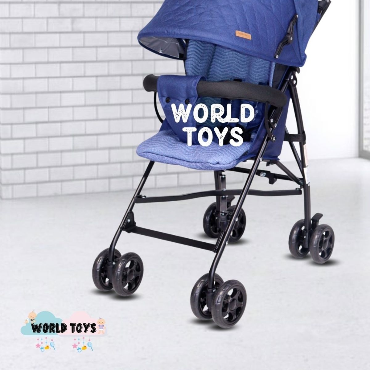 BABY - Coche Bastón de Lujo «AIMAR II» Blue